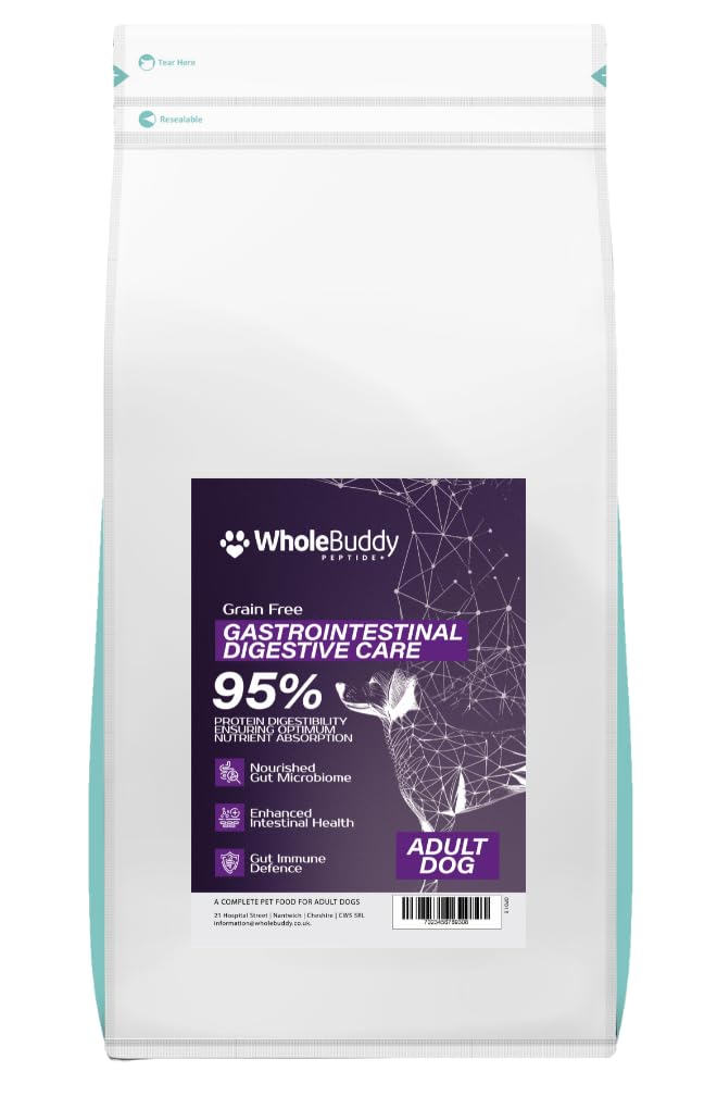 WholeBuddy Peptide+ Gastro Dog Food โ Grain Free Hypoallergenic Digestive Care for Adult Dogs (1.5kg) โ image 1