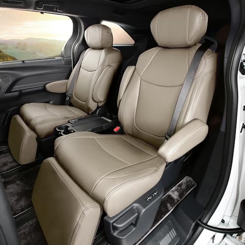 Housses de siège usées ? Protégez votre Toyota Sienna 2021-2024 crème