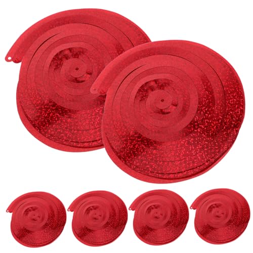 Garneck 6piezas Decoraciones Espirales Colgantes para Fiestas Serpentinas De Resistentes