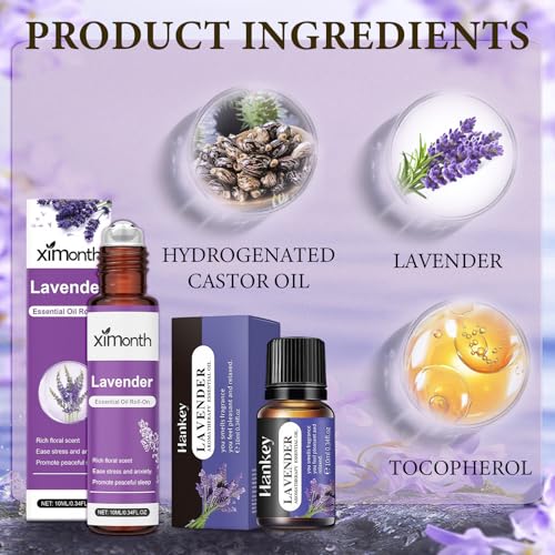 3 aceites esenciales de lavanda, aceite esencial de lavanda natural puro, fragancia relajante para difusores, humidificadores, relajación, fabricación de velas, sauna y masajes - imagen 2