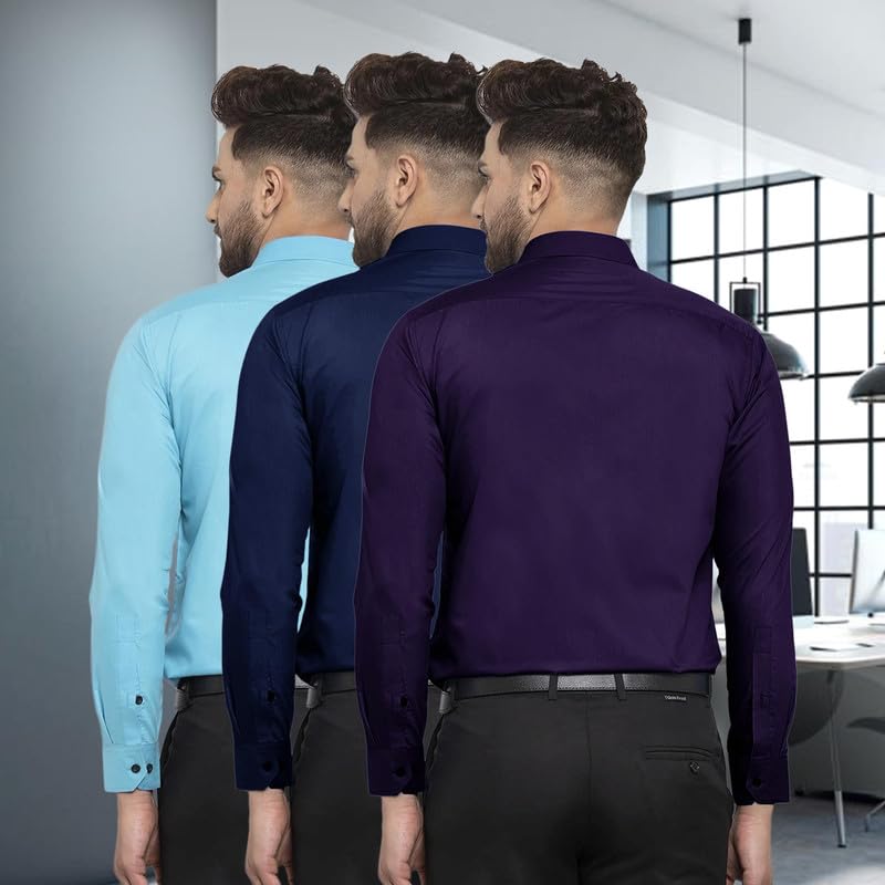 Image of Pinkmint Men Shirt, Cotton Blend, Regular Fit