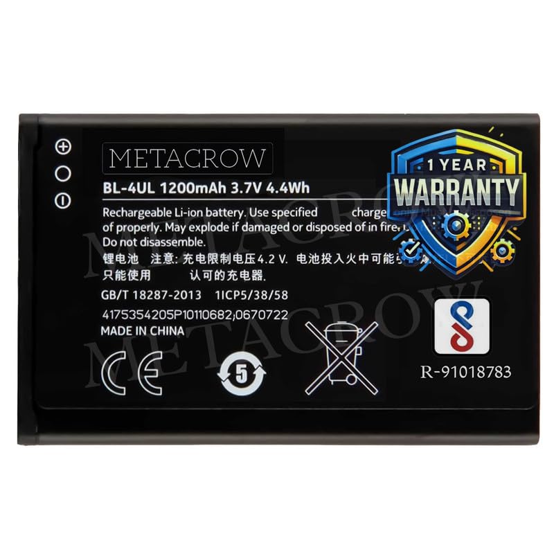 Image of Original BL-4UL BL4UL Battery for Nokia 220 4G | Nokia 225 | Nokia 225 Dual Sim | 230 | 230 Dual Sim | 3310 3G | 3310 4G | 3310 (2017) | 5310 (2020) Battery - (1200mAh) - 1 Year Warranty BC46