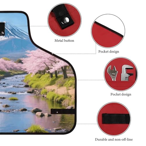 Delantal resistente con 8 bolsillos para taller unisex miniatura 3