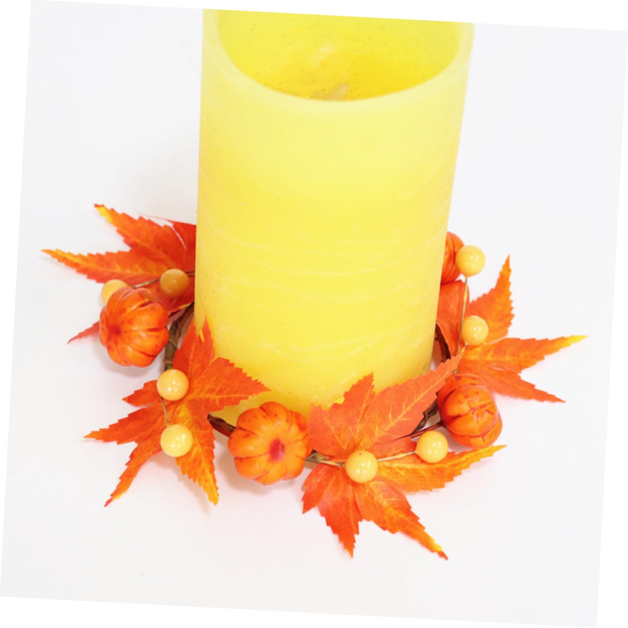 Cabilock 5 Juegos De Velas De Halloween con Forma De Hojas De Arce Decorativas Portavelas para Navidad Y Acción De Gracias 4 Unidades X 5