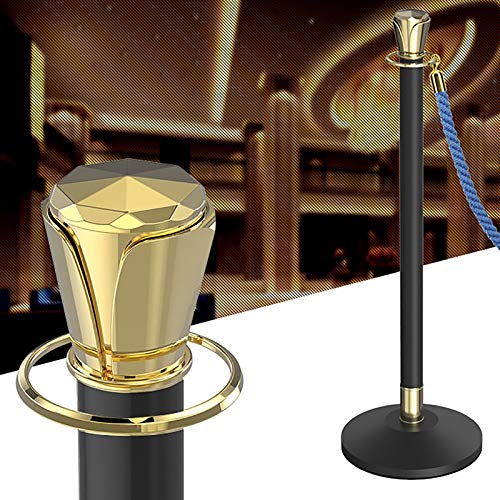 Poteaux de guidage dorés barrière de contrôle des foules pour cinéma et guichet
