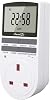Digital Timer Plug Socket with LCD Display 24 Hours/Weekly Indoor Automatic Timer Switch for Lights Plug Socket in Electrical for Home Appliances Timers Socket for Home Security