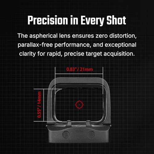 Image of OSIGHT SE Enclosed Micro Reflex Sight - 2 MOA Dot & 32 MOA Circle Dual Reticle, RMSc /K Footprint Compatible, Compact Enclosed Red Dot Sight for Concealed Carry
