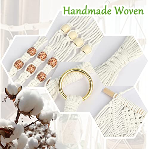 Macrame Plant Hangers - 6 Pack Indoor Hanging Plant Holder - Different Tiers Handmade Macromay Cotton Rope Hanging Planters Set, For Indoor Outdoor Boho & Home Decor #TOP2