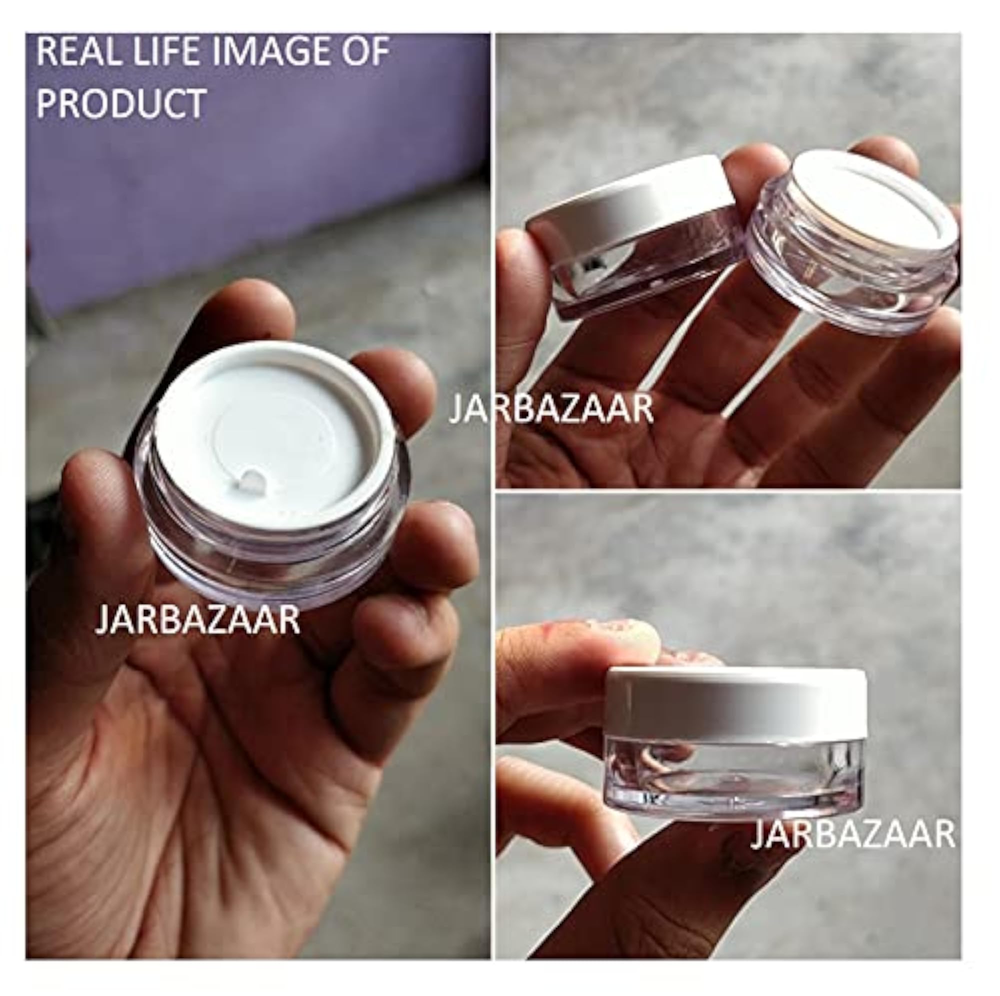 Pack of 6PCS Empty Cosmetic Containers for DIY Lipbalms & Scrubs