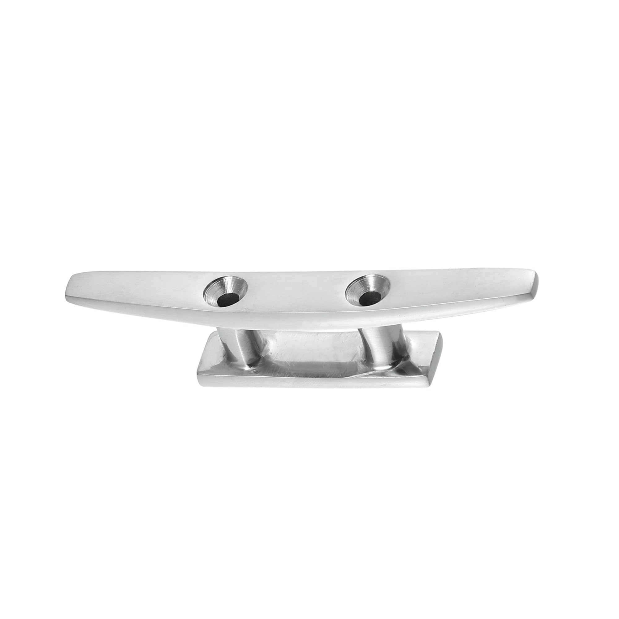 Partuto 4" 100mm Stainless Steel Flagpole Cleat Hook Boat Deck Rope Cleats Replacement