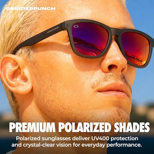 Image of grinderPUNCH Womens Polarized Sunglasses UV400 Protection Classic Retro Driving Sun Glasses Trendy Fashion Shades