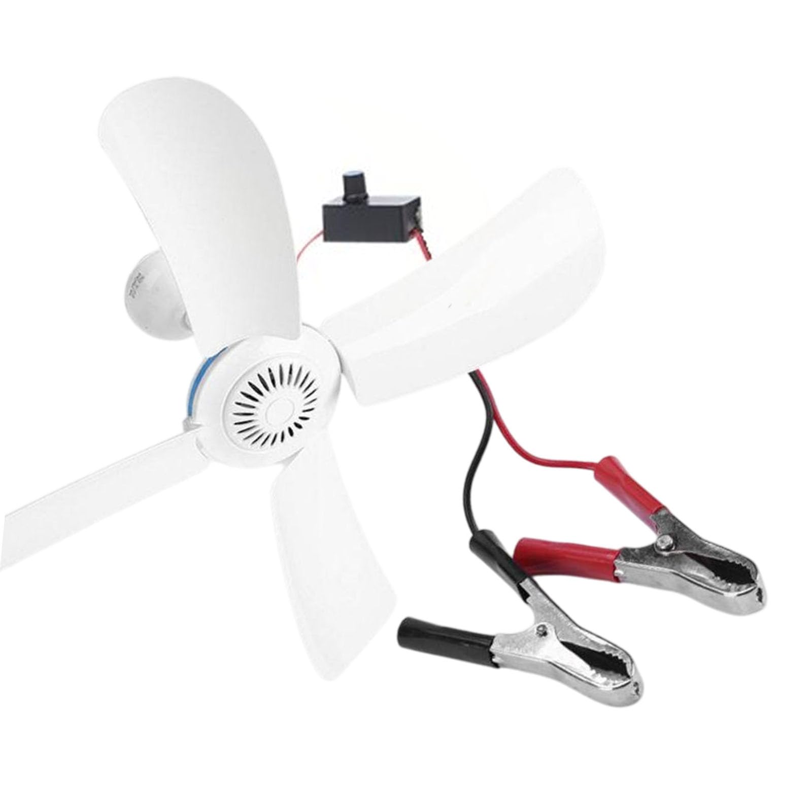 Jazuaiao 4 Leaves 12V-85V Ceiling Canopy Fan Hanging Fan Replacement for Camping Bed Dormitory Tent Camping Accessories Outdoor