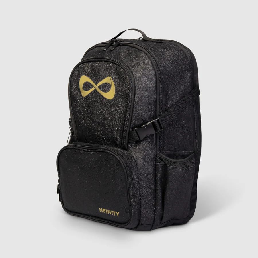 Nfinity Sparkle Backpack for Cheerleaders – Glitter Finish, Lightweight and Durable, with Ample Storage and Adjustable Straps - Image 2