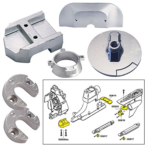 Lowest Prices! Tecnoseal Anode Kit w/Hardware - Mercury Alpha 1 Gen 2 - Aluminum (52027)