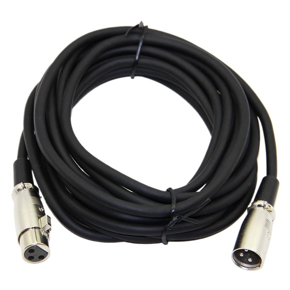 Câble XLR mâle vers femelle M/F pour mixeur de microphone en cuivre OFC 1 m, 1,8 m, 300 cm, 5 m, 10 m, 15 m, 20 m (300 cm)