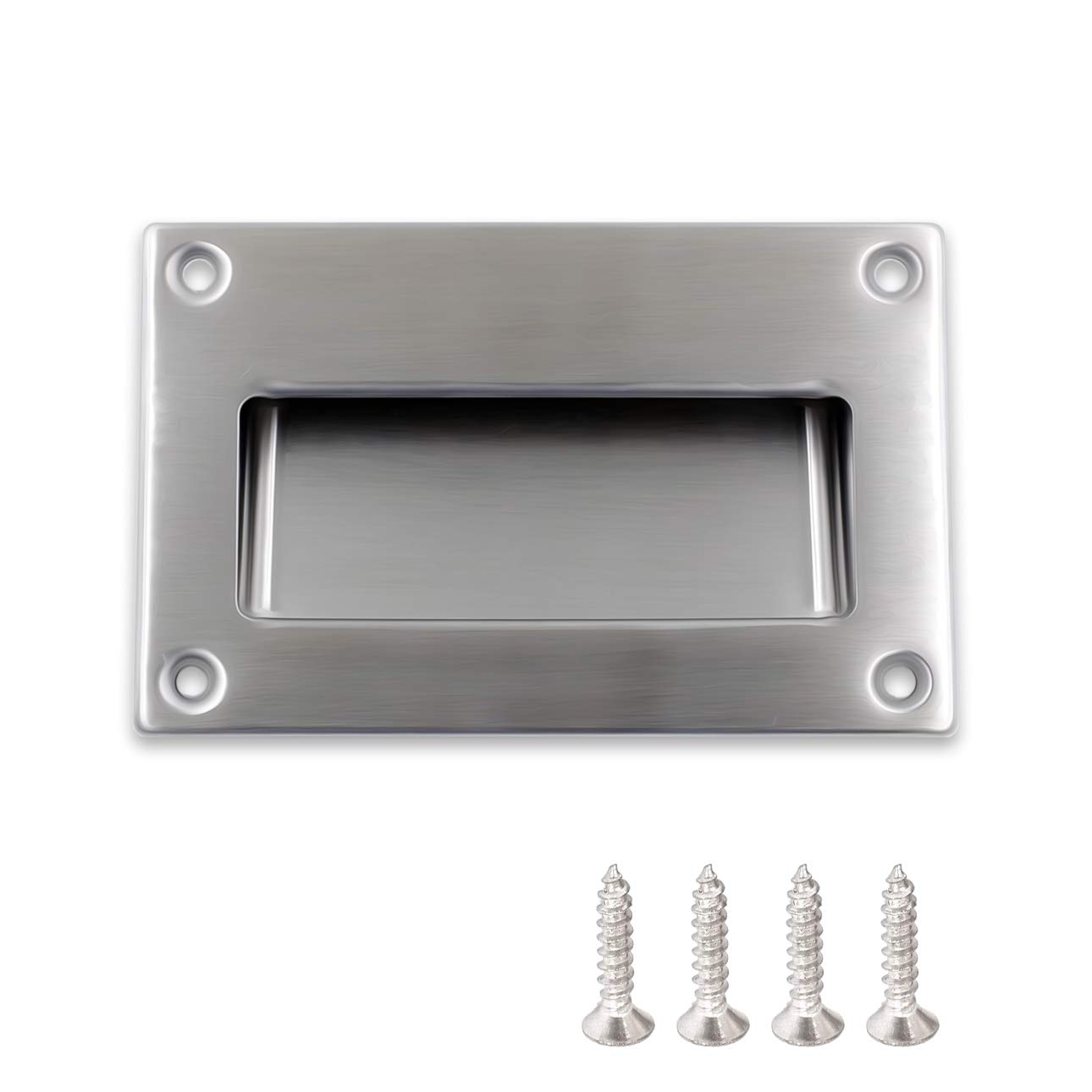 Buy WEIJ Concealed Recessed Pulls Handles 5" x 31/4" Stainless Steel