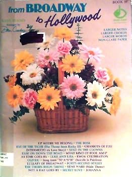Unknown Binding FROM BROADWAY TO HOLLYWOOD EASY PIANO BOOK 10 Sheet Music 1981 Book