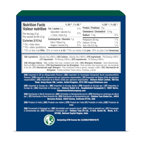Image of VAHDAM High Mountain Oolong Teabags(30 Count)High Grown, In Pyramid Teabags