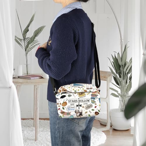 ENSIANTH Stars Hollow TV Show Inspired Crossbody Purses Bag Lukes Diner Gift Dragonfly Inn Lorelei Rory Fans Messenger Bag (Hollow 1779 HengCB) 6