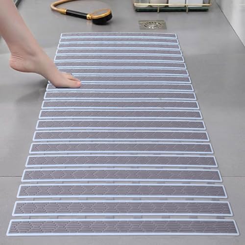 Image of Luxe Home Shower Mats for Bathroom Anti Slip Non Skid Bathtub Mat (Grey, 40x70 cm)