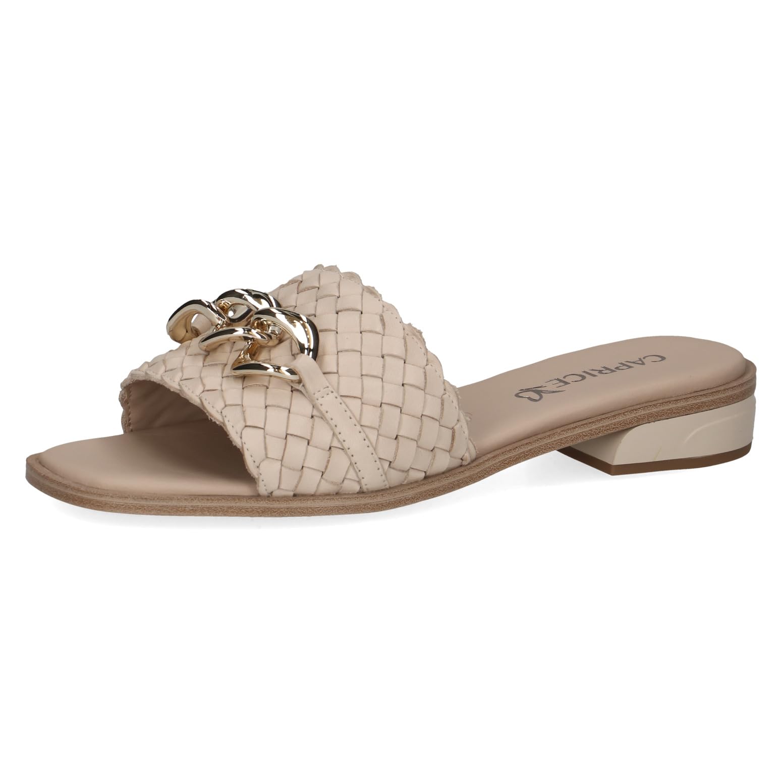 CAPRICE Women's Leather Mules with Footbed, Cream (Offwhite Nappa), 6.5 UK