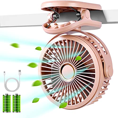 風を送るピンク色の扇風機