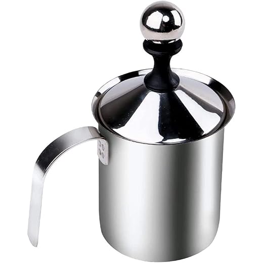 POPLEY Stainless Steel Milk Frother Manual Coffee Beater for