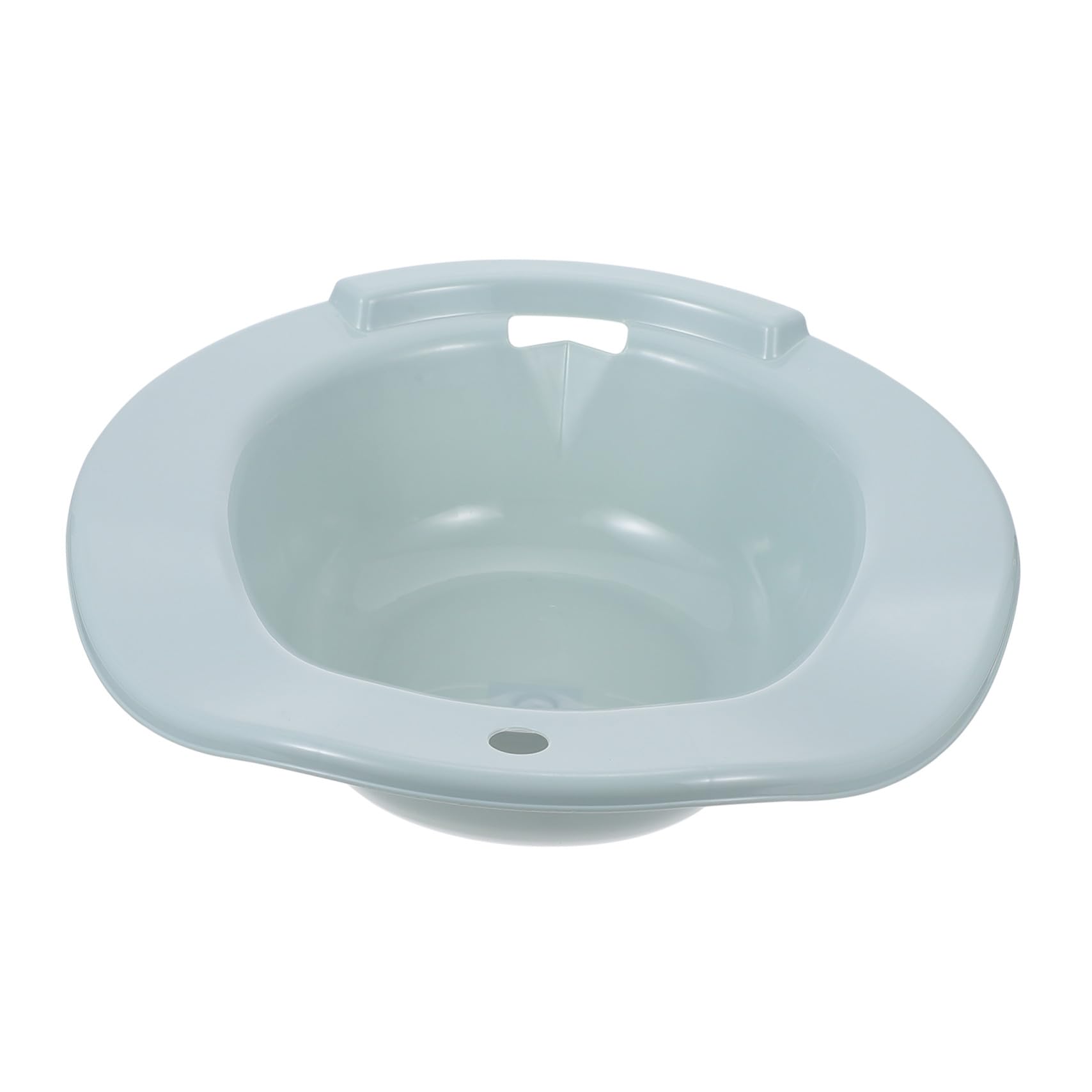 Baño portátil para mujer, color azul con asa, recuperación postoperatoria, ideal para embarazadas y ancianos, higiene personal, fácil de limpiar, cómoda solución de baño