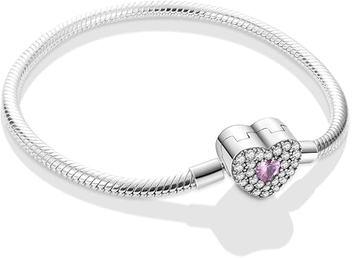 MULA Pulsera con dije de serpiente de plata de ley 925, diseño de mariposa, girasol y corazón, con circonitas cúbicas 5A para mujeres