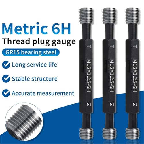 1PCS 6H Steel Metric Screw Fine Tooth M1-M12X0.2/0.25/0.3/0.35/0.4/0.5/0.75/1/1.25/1.5Thread Plug Gauge(M5X0.5-6H) miniatura 3