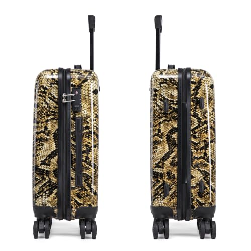 Image of InUSA Snake Print 20-Inch Carry-on Hardside Spinner Luggage and TSA Lock