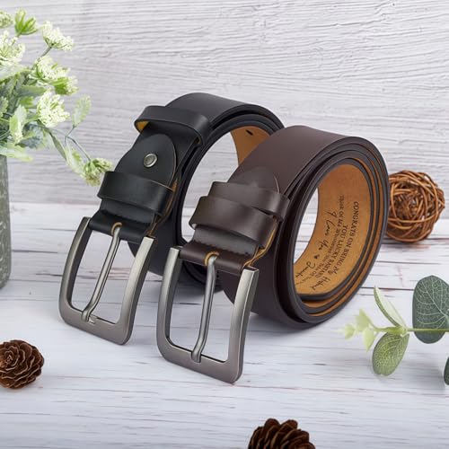 Personalized Gift for Men - unique engraved gift for him,Custom Engraved Text Genuine Leather Belt for Father's Day,Personalized Mens Leather Belt for Dad2