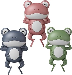 Toyvian 3 Pçs Relógio Costas Sapo Banheira Sapo Brinquedos Sapo Estatueta Banheira Brinquedos Natação Sapo Brinquedo Sapo Presentes Sapos Para Crianças Piscina Flutuante Brinquedos