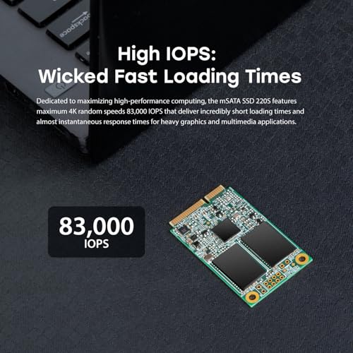 Image of Transcend 64GB MSA220S mSATA SATA III SSD, SLC Cache