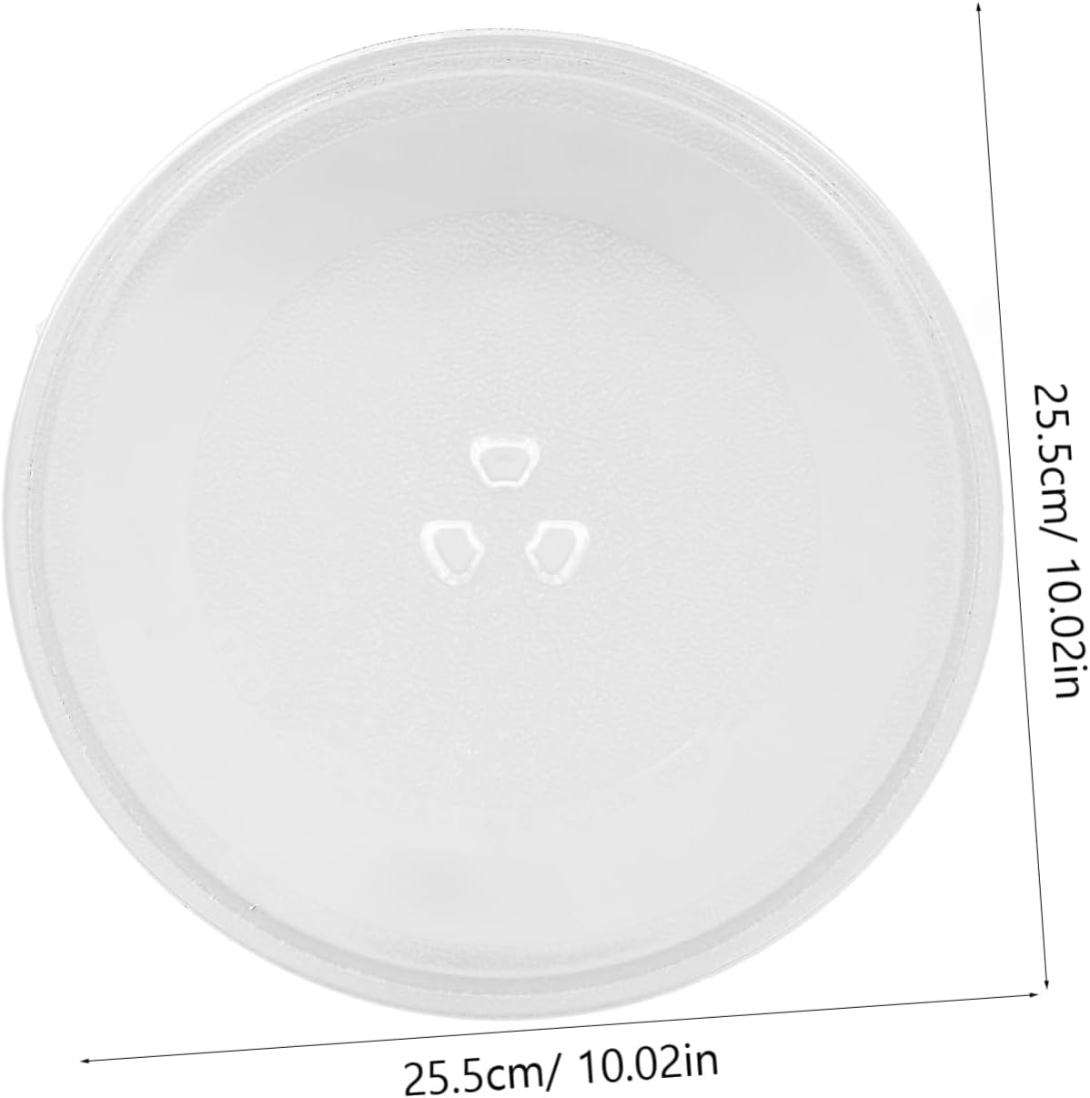 LIFKOME Microwave Glass Plate Replacement Y-type Dish Microwave Turntable Plate Replacement Glass Turntable Easy to Clean