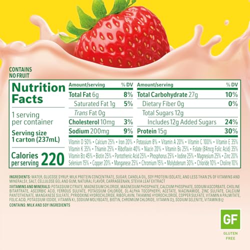 Image of Carnation Breakfast Essentials High Protein Nutritional Drink, Strawberry