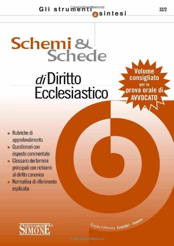 Schemi e schede di diritto ecclesiastico
