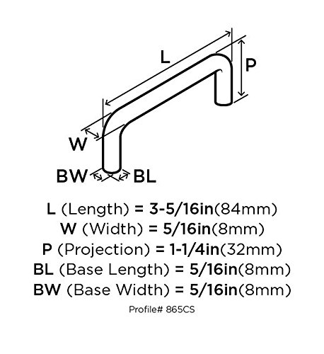 Amerock, Satin Nickel, 3-5/16 Inch - Image 4