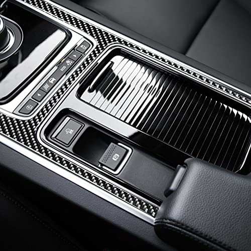 Real Premium Carbon Fiber Compatible with Jaguar F-PACE X761 2016 2017 2018 2019 2020 Accessories Car Center H Cover Sticker Decal Auto Interior Trim