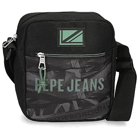 Bandolera Pepe Jeans Davis Negro 17x21x7 cms Cover