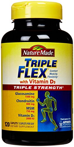 Nature Made TripleFlex Triple Strength Caplets with Vitamin D3, 120 Count for Joint Support - image 1