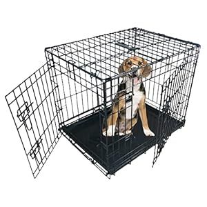 Ellie-Bo Dog Crate Dog Cage from Small to Large, Foldable Puppy Dog Crates , Cage Furniture with Non-Chew Metal…