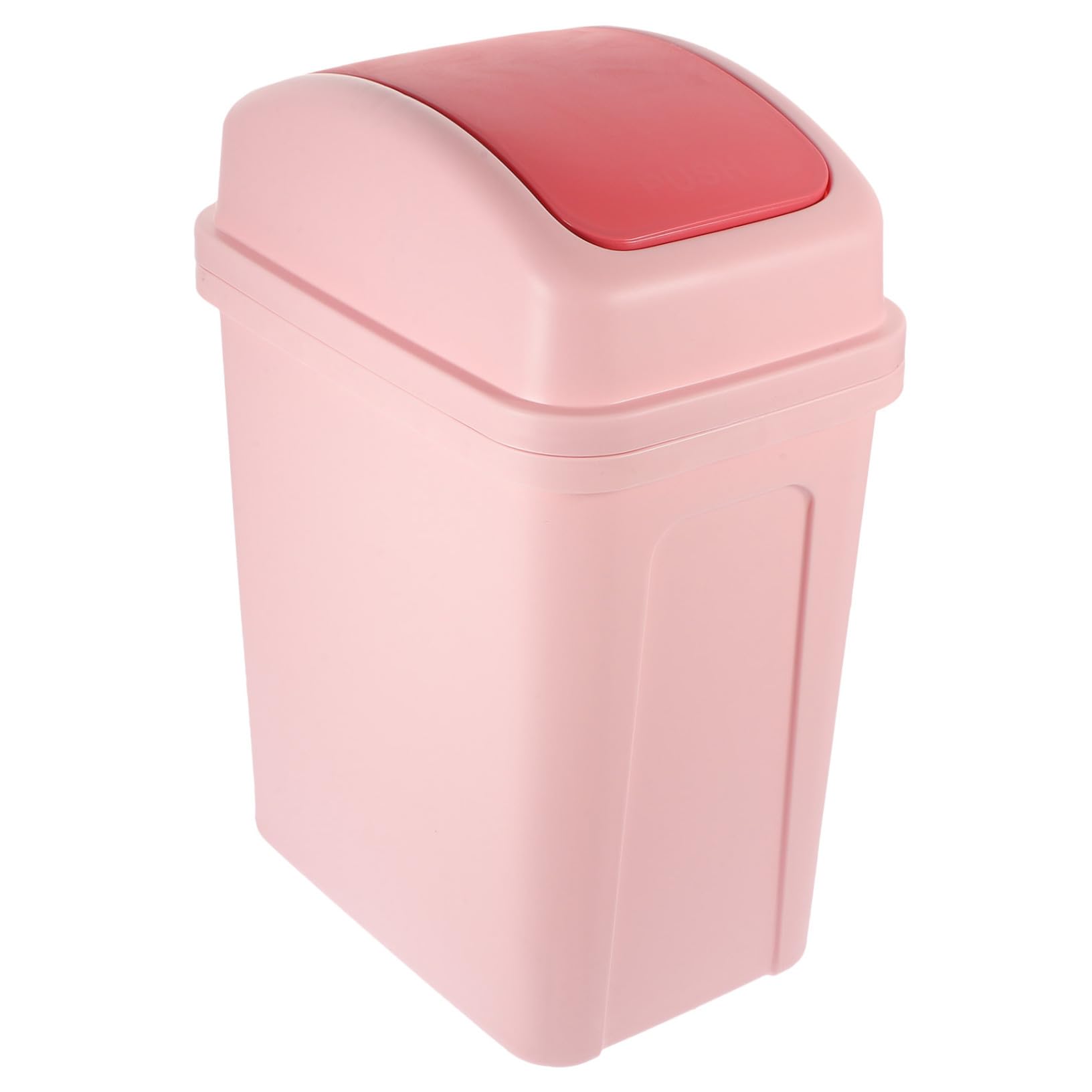 Bidone per Rifiuti con Battente Capacità Plastica Spessa Resistente Design Sottile per Cucina e Soggiorno Contenitore per Spazi Stretti con Apertura Pressione