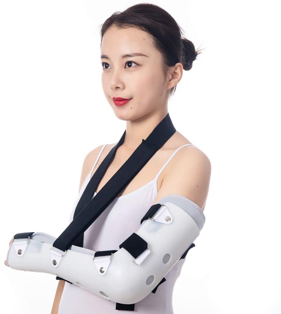 Tutore per Gomito con Cinturino, Stabilizzatore per Gomito Post-operatorio Ortesi per Braccio Stecca Supporto per Recupero da Lesioni
