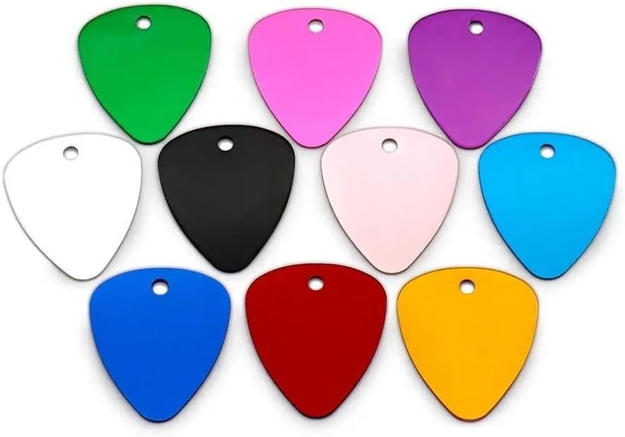 100 PCS Pet Blank ID Tags Aluminum Custom Pet ID Tag Pendant Personalized Pet Tag Nameplate Engravable DIY Tags for Cats and Dogs Pet Supplies,F