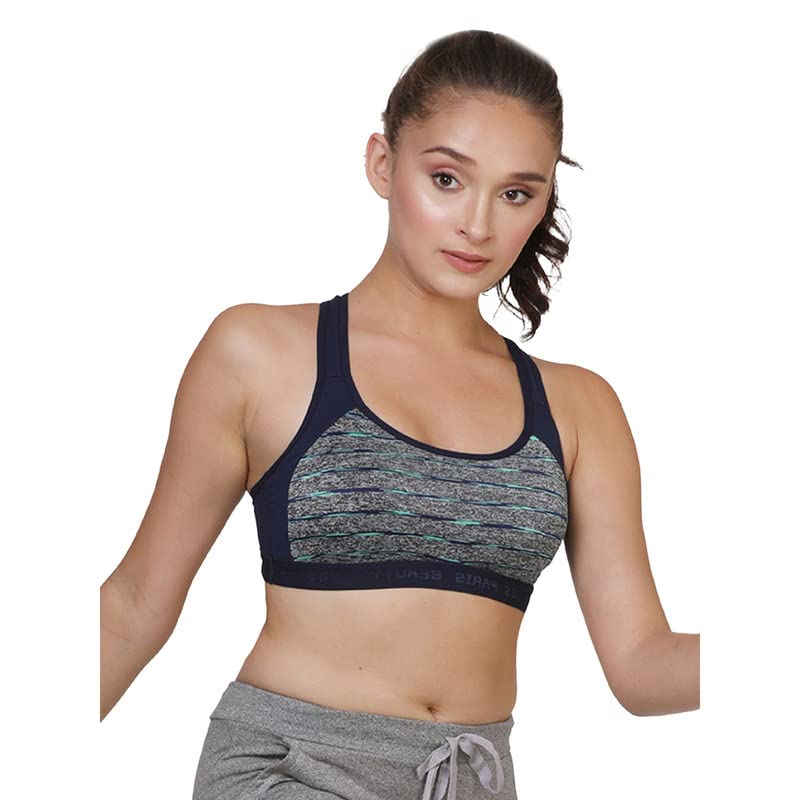 Image of Groversons Paris Beauty Women's Padded Non-Wired Racer Back Sports Bra (BR162)