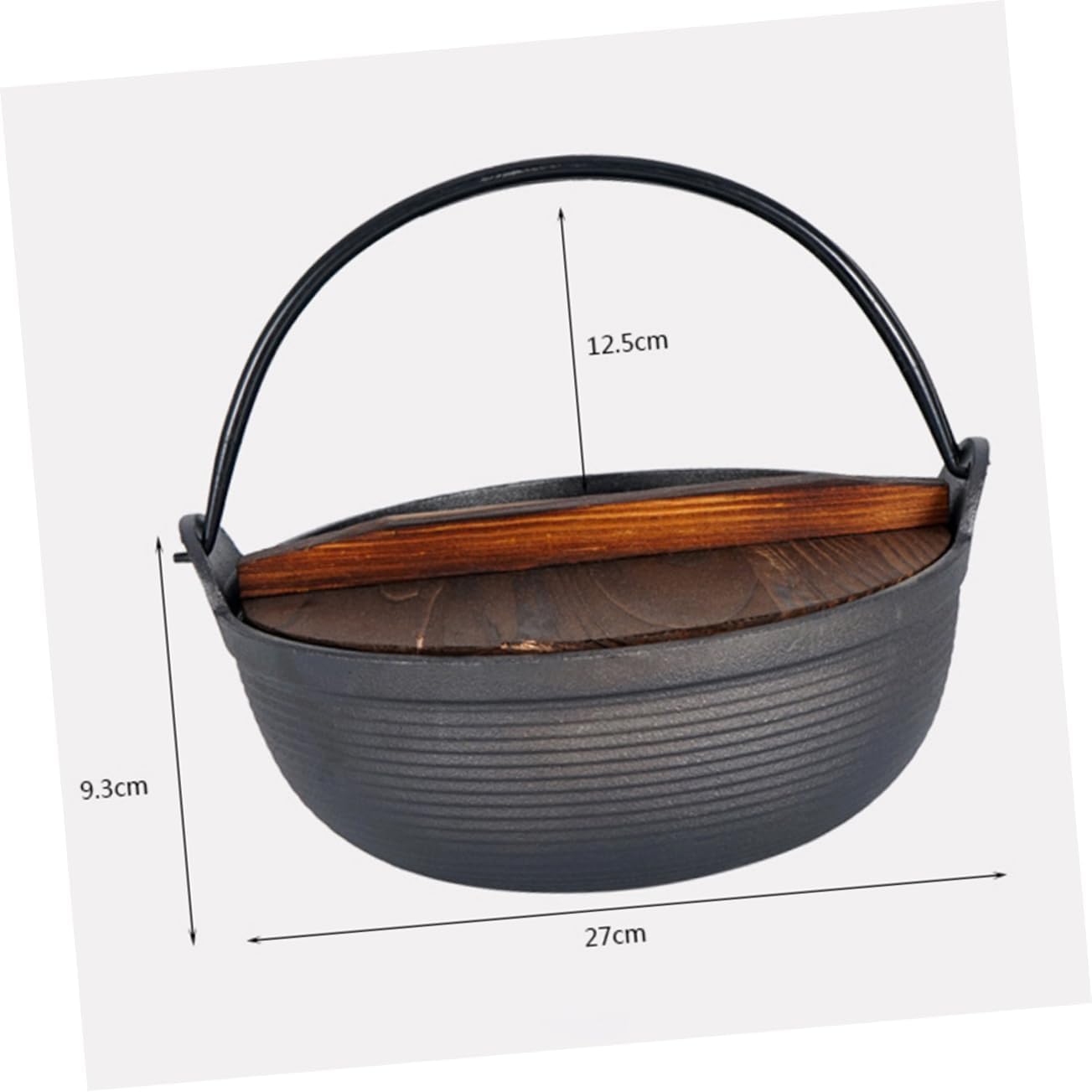 1set Portable Cast Camping Soup Pot for Outdoor Cooking Picnics and Family Gatherings Practical Stockpot for Campfire and Use