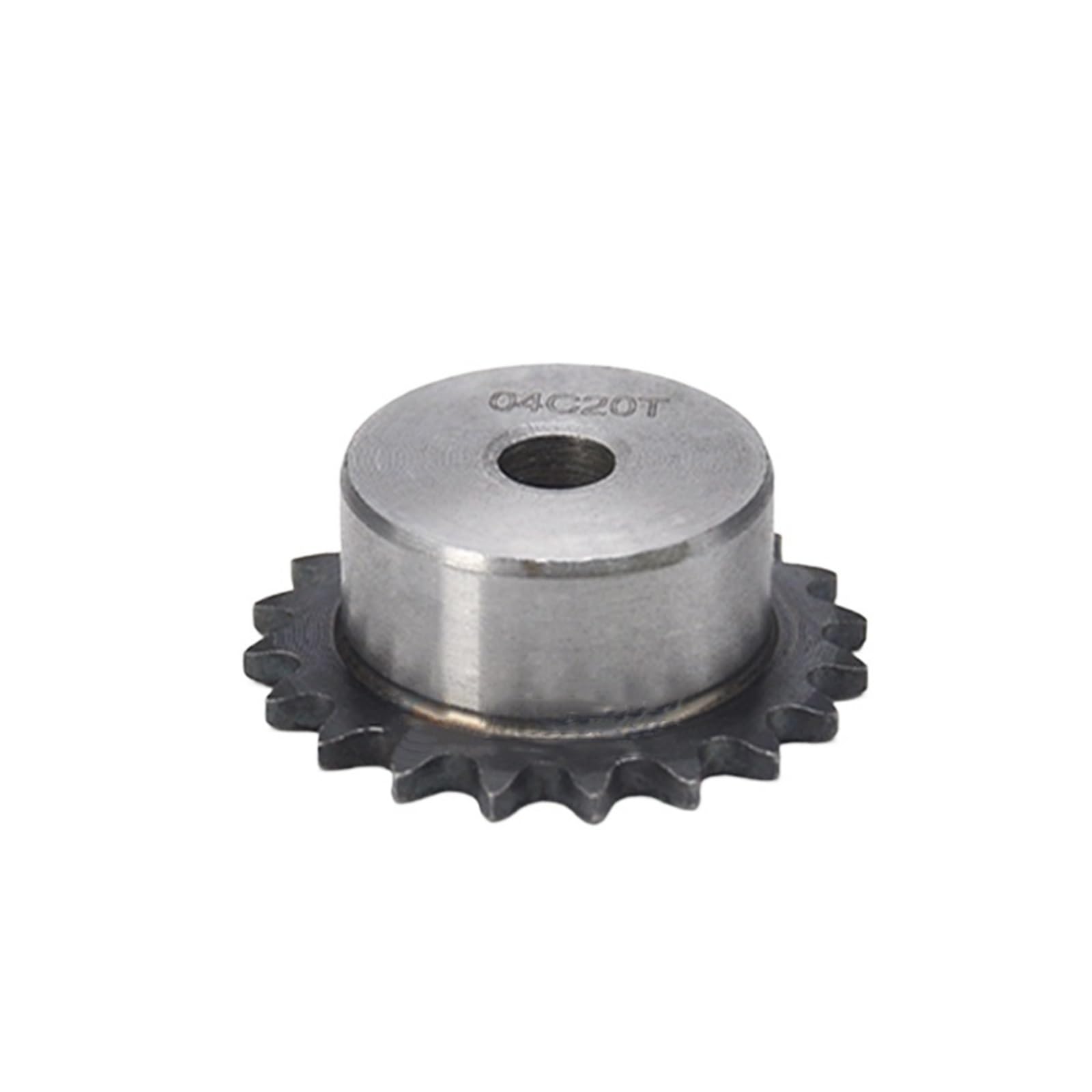 Pignone Per Catena A Rulli Passo 25H (04C) 1/4" - Acciaio C45, Denti 10-30, Foro 5-16mm