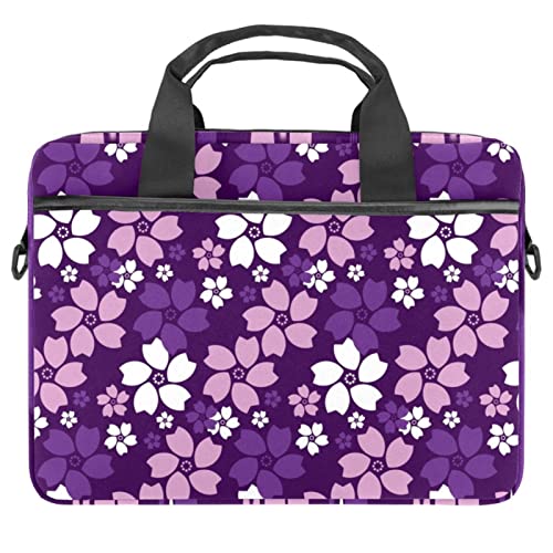 Sac ordinateur portable 13 13.3 14 pouces antichoc étui bandoulière fleur lavande
