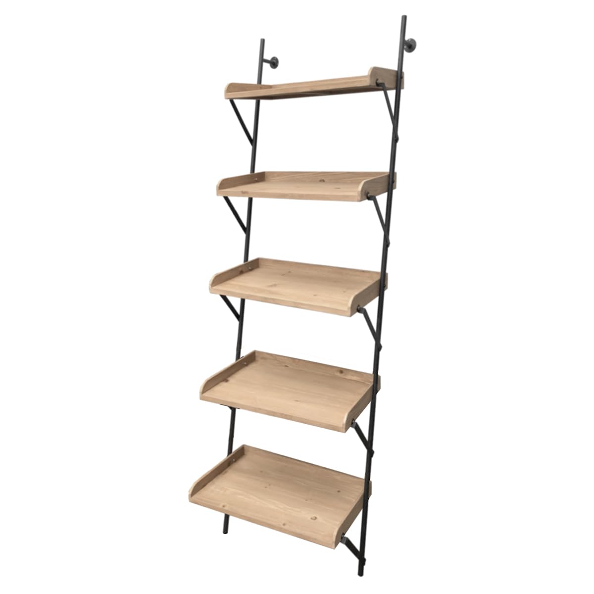 XZ-210094 Estante de Pared, Estilo Rustico Montado en la Pared de 5 Niveles, Estante Flotante para Cocina, Oficina, baño, Sala de Estar, Dormitorio